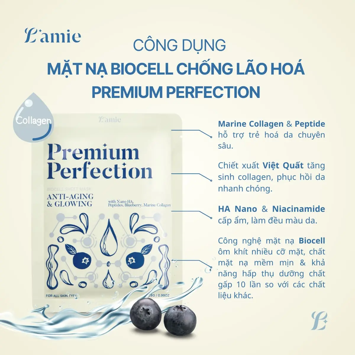 Mặt nạ chống lão hoá Premium Perfection